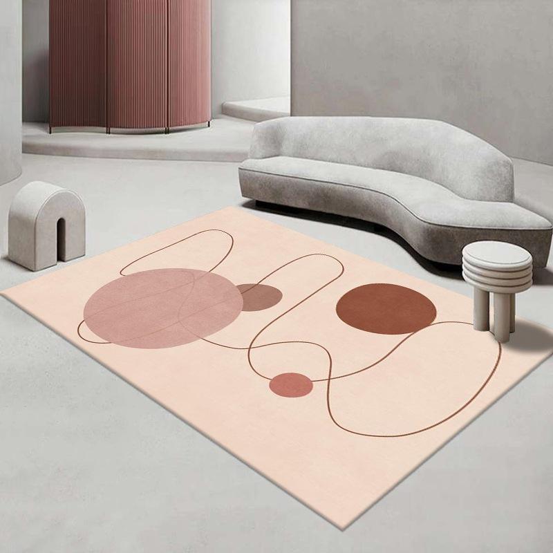 Teppich im japanischen Stil für das Wohnzimmer Nordisch Leichter Luxus Wohnzimmer Sofa Couchtisch Teppich Minimalistische Schlafzimmerbodenmatte