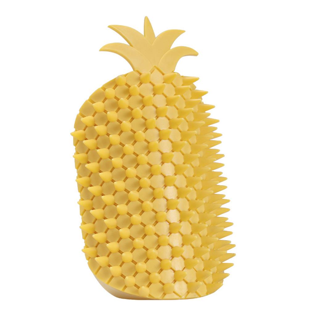 Yousheng Cat Self Groomer Pineapple Shape Cat Wall Corner Massage Comb with Catnip Cat Face Scratcher Grooming Brush for Long Short Fur Cats Dogs