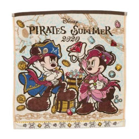 

Mickey Minnie Washcloth Disney Pirates Summer 2020 Pirate Disney Merchandise Souvenir DisneySea & [Tokyo Exclusive]