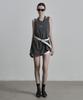 Jenyujeu Layers Cross Asymmetrical Half Sleeveless - Charcoal