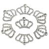 30pcs 32mm Long Crystal Crown Rhinestone Embellishments DIY Embellishments  Earring Jewelry Making