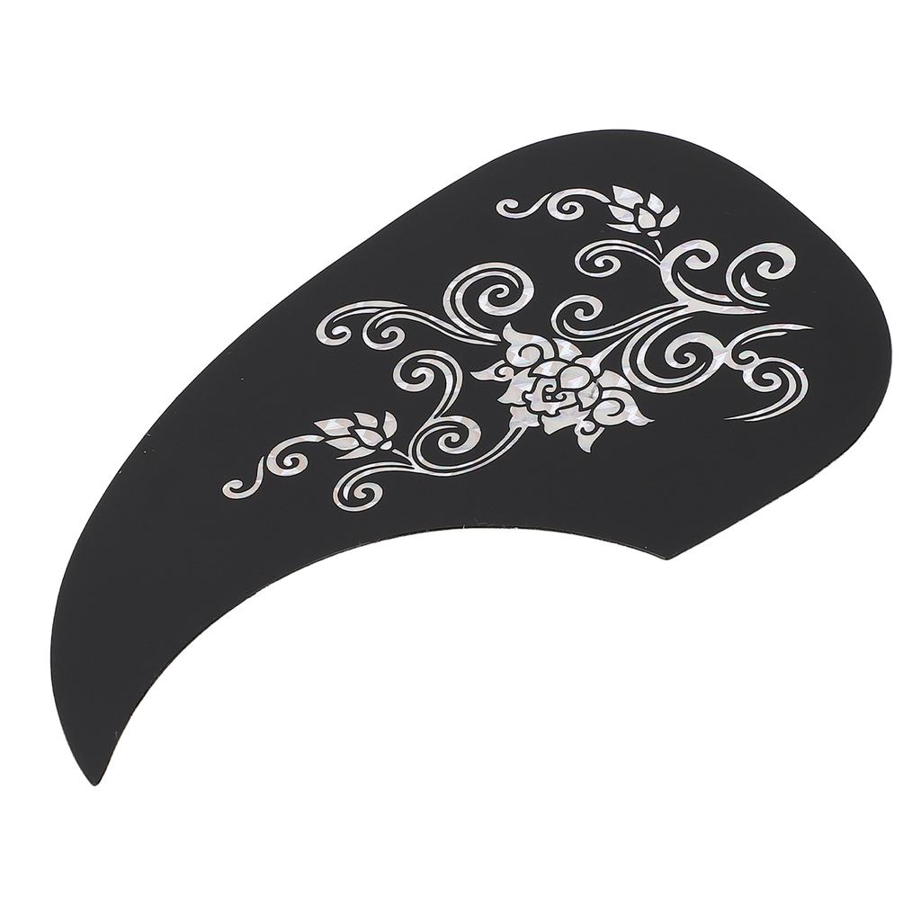 Guitar Pickguard PVC Protective Decorative Self Adhesive Acoustic Guitar Scratch Plate Silver Pattern