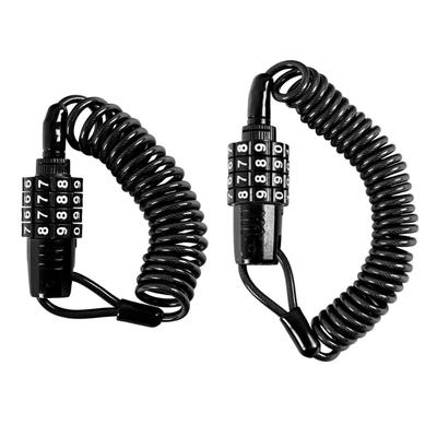 Bike Anti-Theft Helmets Cable Lock 4-Digit Combination Lock Portable Travel Luggages Locks for Scooter Motorcycle