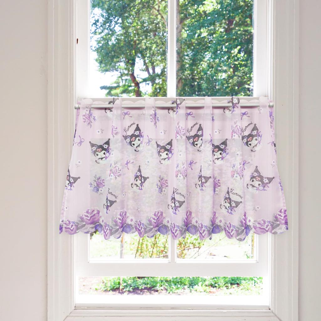 Sanrio Cafe Spitze Kleines Fenster Meine Breite Länge 45cm Vorhänge, Vorhänge, Jalousien, Cinnamoroll, Melody, Kuromi, Pompompurin, 100cm,
