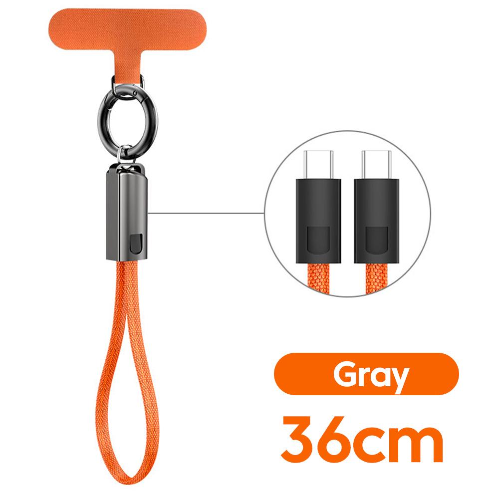 

Keychain Braided PD240W USB-C to USB-C Fast Charging Cable for iPhone 15, 16, 17 and Huawei Laptop