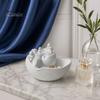 Santorini Inspired Desk Organizer Santorinistyle Catchall Bowl, Catch All Tray Organizer, Greek Island Desktop Decor, Shell Elegant Ring And Bracelet