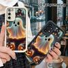 Phone Case: 2D Flat Samsung Galaxy A34 A35 M05 M06 S20 S22 S21 FE Plus 5G Tiered Protective Case, Castle Pumpkin, Christmas and Halloween Gifts