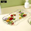 Flavinmci European Crystal Glass Pumpkin Serving Tray