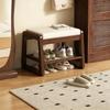Modern Shoe Changing Stool, Solid Wood Shoe Rack, Long Sitting Stool, Shoe Storage Cabinet, Storage Rack, Entrance Shoe Stool