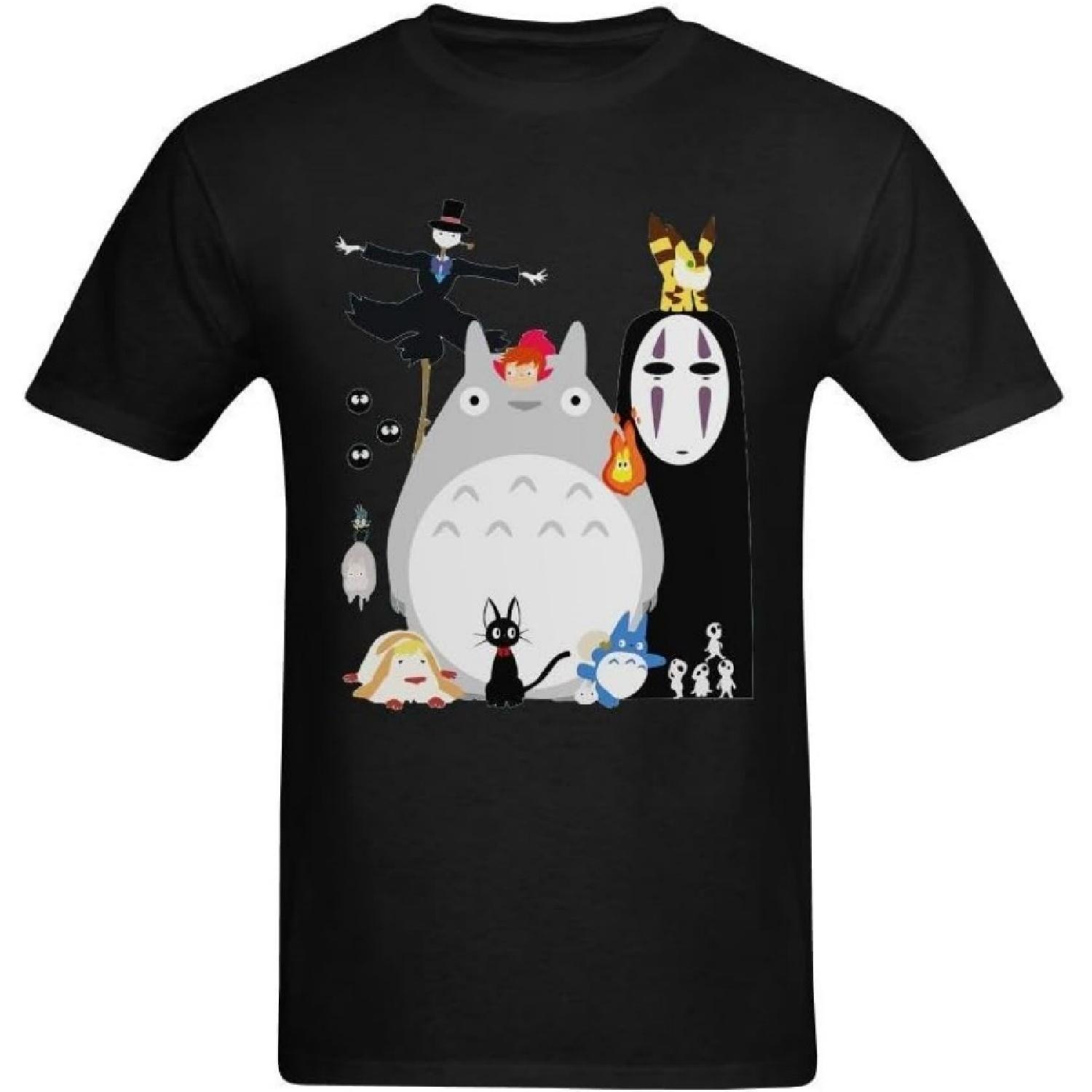 

Men s Cartoon Characters In Studio Ghibli Design T-Shirt - Fashion Tee Shirt US Size L XXXXXL різнокольоровий