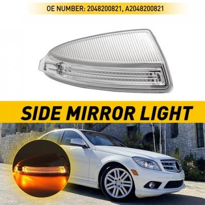 For Mercedes C250 C300 08-15 C350 LED Side Mirror Signal Turn Lights Clear Right