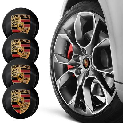 4 szt. 56MM Samochodowe Koło Centralne Dekielki Piasty Felgi Pokrywy Emblemat Dla Boxster Cayenne Panamera Macan Cayman 911 918 996 917 991