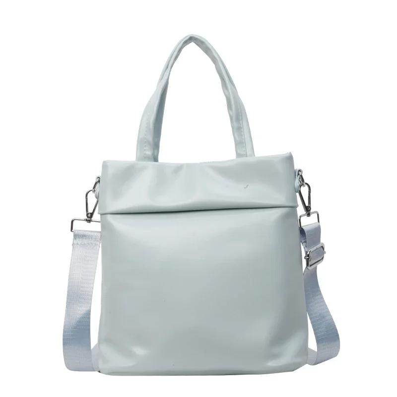 Solid Color PU Large Capacity Hasp Women's Shoulder Bags  High Quality Versatile Ladies Crossbody Bags