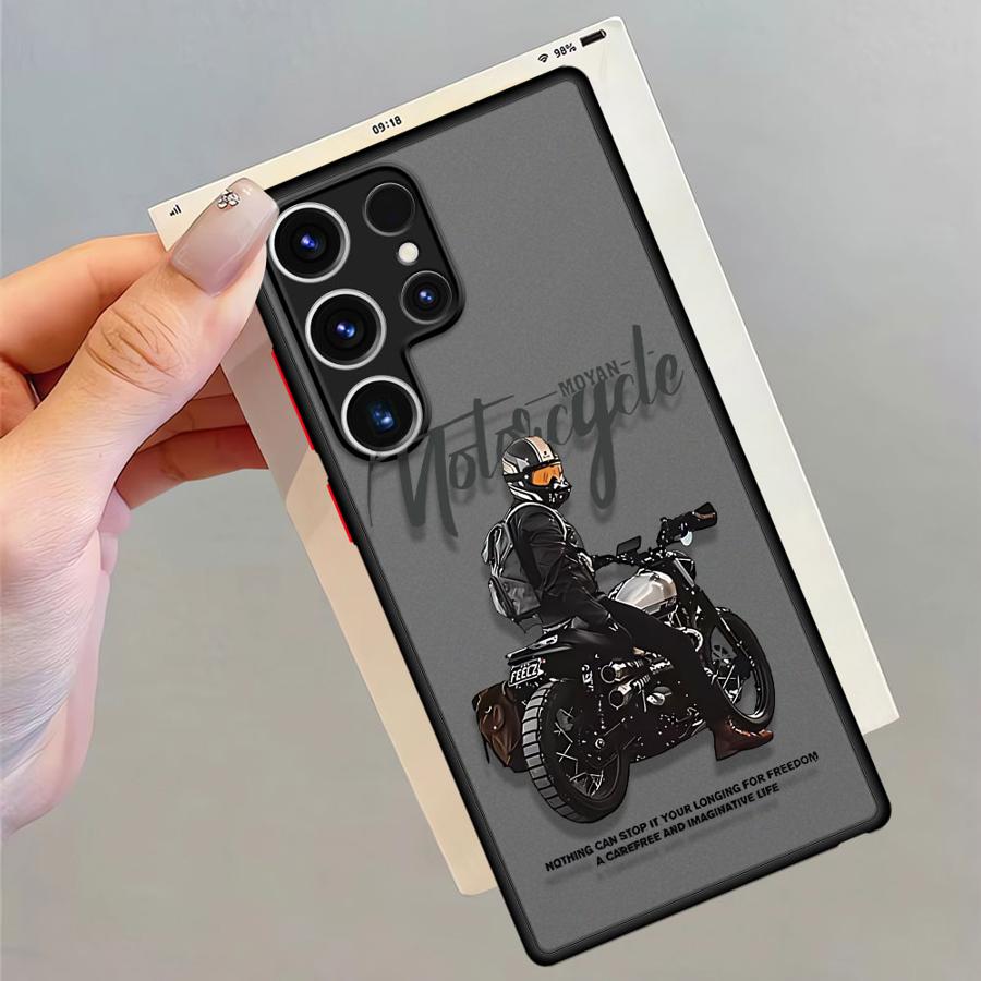 

Trendy Male Locomotive Back Phone Cover Case for Samsung Galaxy S21 S9 S24 FE S22 Plus S20 S25 Edge S10 S23 Ultra Galaxy S20