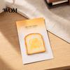 Unique Stick Notes Note Pads, Funny Toast Bread Cookie Cheese Design Cute Notepad, 30 Pad Sheets/Pad Self Memo for Home Office Notebook Bookmarks