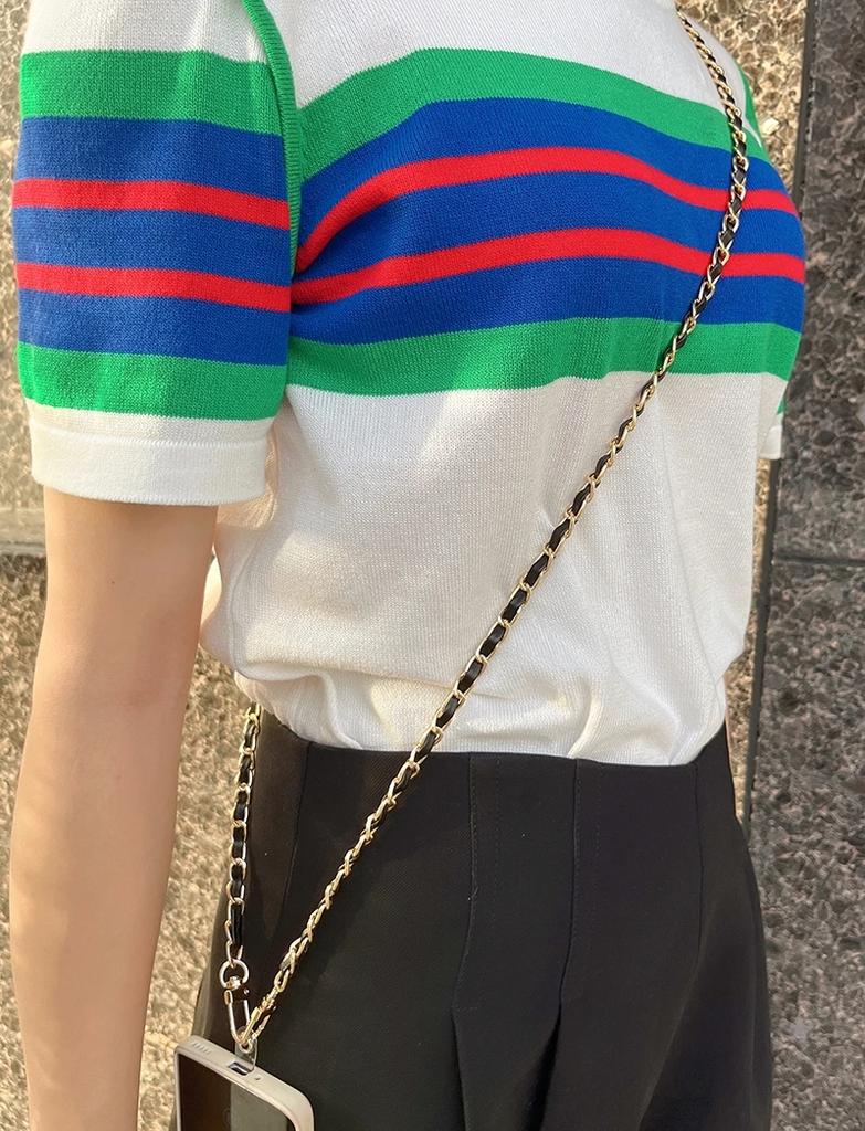 Phone Case Universal Lanyard Long Crossbody Pearl Pickup Chain Mobile Phone Lanyard Women's Long Neck and Shoulder Strap