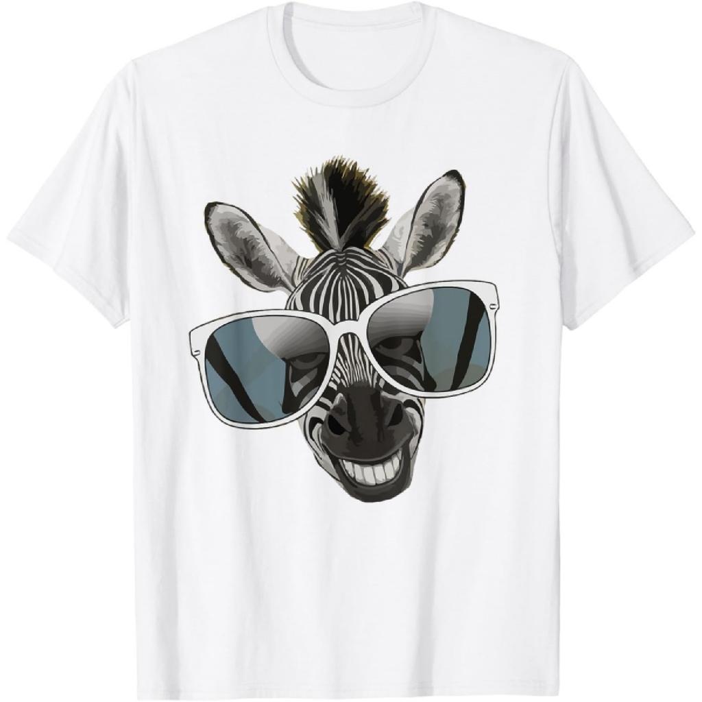 Funny Zebra with Sunglasses T-Shirt