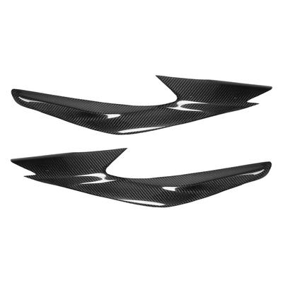 2pcs Carbon Fiber Headlight Eyebrow Eyelids Trim Decoration for Nissan AltimaTeana 20162018