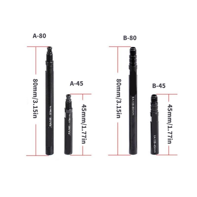 Light Weight Alloy Valves Extension Adapter Leakproof Seal For Road Mountain Bikes Easily Inflation Solution