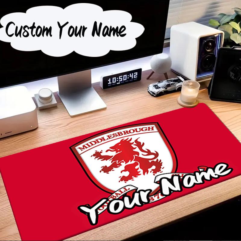 Custom Name Mouse pad Red Lion Football Club Mouse Pad Desk Mat, Non-Slip Rubber Backer Pad For Computer Notebook Gaming Mouse Pad Birthday Gift