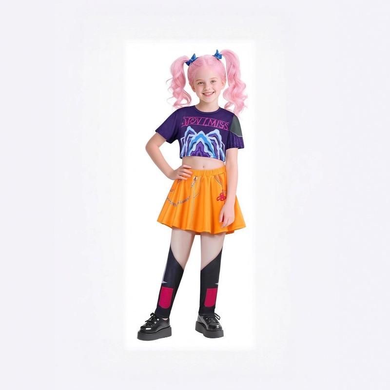 Witch Hunters Costume Print New Girl Pop Singer Halloween Stage Suit Costume