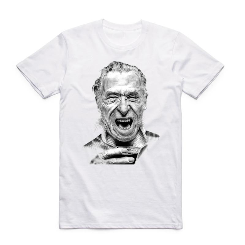 2026 S-XXX Men Women The Charles Bukowski T-shirt Short Sleeve O-Neck Harajuku Vintage Book Literary Poet Literature Cool Tshirt