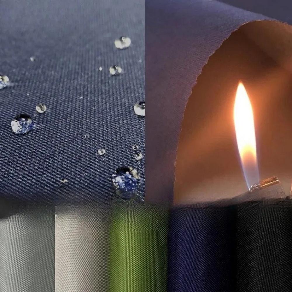 Feuerfestes Oxford-Gewebe 600D Silberbeschichtetes Wasserdichtes Tuch Outdoor Flammhemmende Stoffe Outdoor Sonnenschirm Stoff