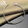 925 Sterling Silver 3MM Snake Chain Bracelet Fashionable Wedding Jewelry