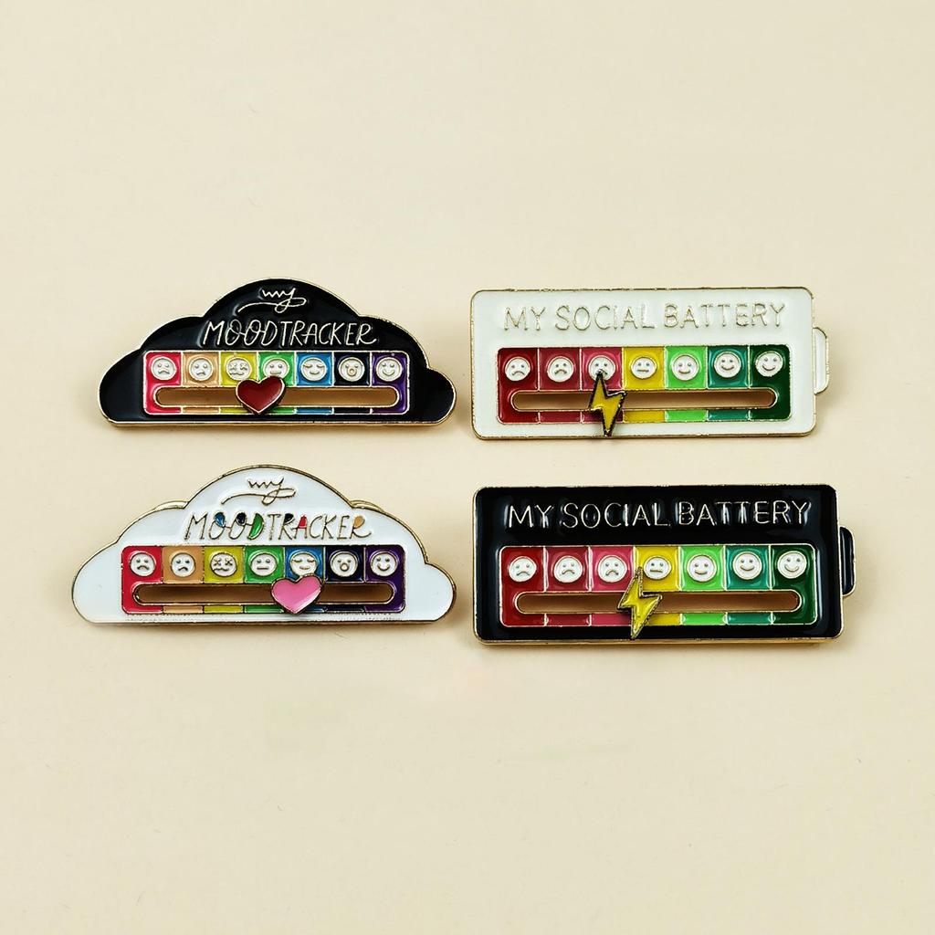 Mood-Changing Brooch - Creative Expression Metal Badge Jewelry