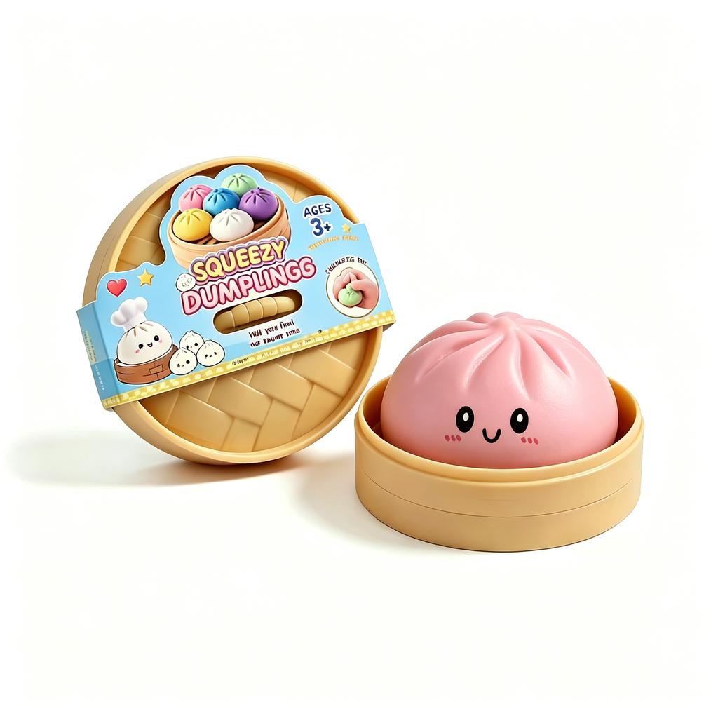 Neues Teigtaschen-Spielzeug Teigtaschen Squishy mit Box Teigtaschen Sensorisches Knetspielzeug zur Stressbewältigung