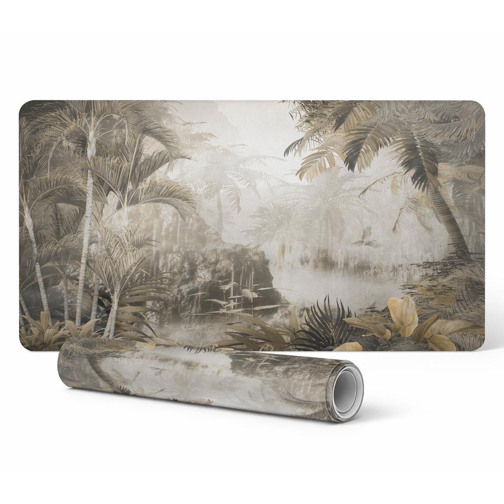 Wytrzymała Mata Antypoślizgowa Na Blat Biurka Tropikalna Dżungla 100X50 Cm