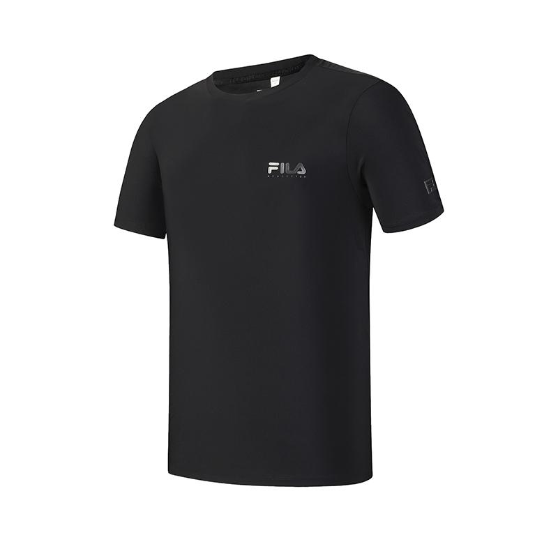 

FILA Fitness Series Simple Basic Classic Sports Training Versatile Comfortable Breathable Knitted Short Sleeve T-Shirt Men tops A51M621107FBK XL