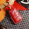 Leder Autoschlüssel Hülle Abdeckung Schlüsselanhänger Zubehör für Volkswagen Vw Golf 7 CC 280 330 Touran Lamando Sportsvan Passat Schlüsselanhänger Halter