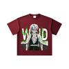 260 GSM Double Yarn 32 Count 100% Cotton Demon Slayer V115 Sanemi Print Unisex Heavy Cotton T Shirt
