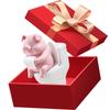 Cute Mini Pink Pig Toilet Figurine Funny Desktop Ornament Bathroom Shelf Home Decor Novelty Gift
