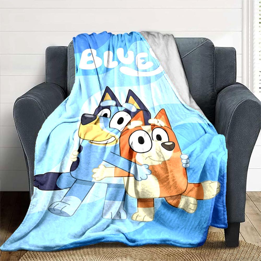 Bluey Blanket Soft Warm Cozy Perfect for Bed Picnics Chair for All Occasions Modern Style Ideal Gift for Friends Family Couples Picnic