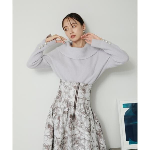 Jill by Jill Stuart Alpaca Con Lame Knit Top