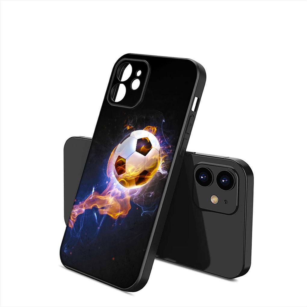 Sports Soccer Football Soft Phone Cover for Apple iPhone 16 11 Pro XS Max X XR 6 7 8 6S Plus + SE 2022 8+ Silicone Case