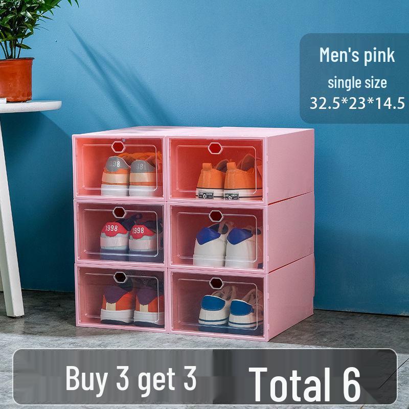Foldable Transparent Shoe Box - Space-Saving, Dustproof & Moisture-Proof Storage Solution