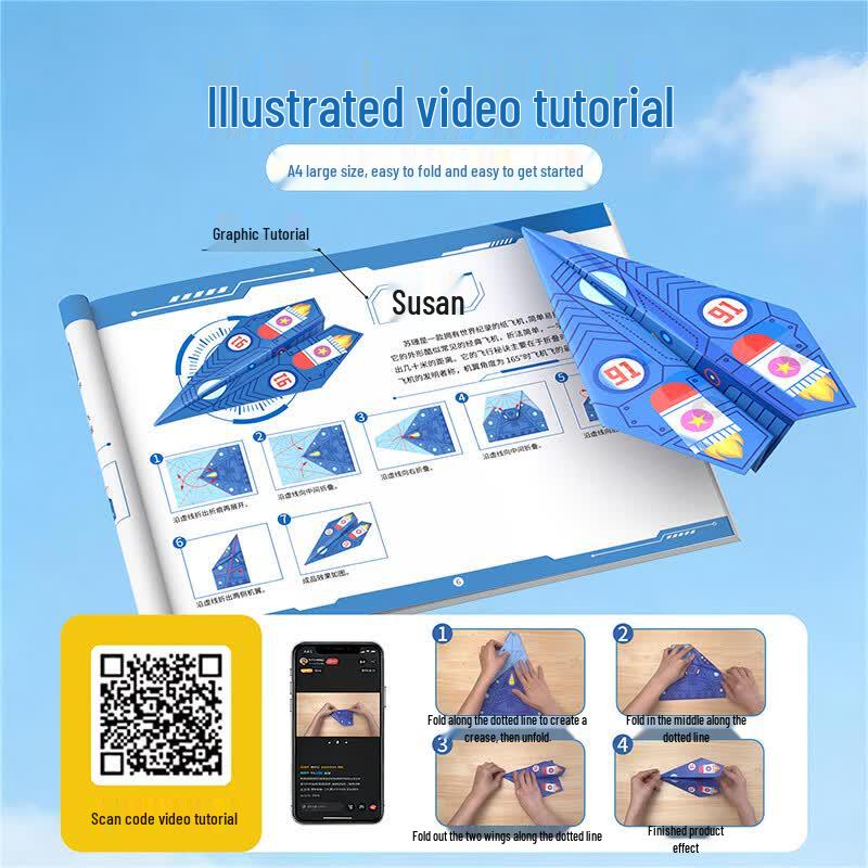 Star Boat Paper Airplane Origami Kit