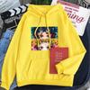 Anime Demon Slayer Kamado Tanjirou/Nezuko Eyes Hoodies Funny Manga Cartoon Fashion Streets Unisex Oversize Patchwork Sweatshirts
