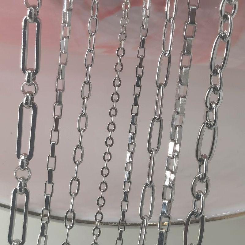 Titanium Steel Retro Cross & Box Chain Necklace for Glasses - Fashionable, Non-Slip Pendant Accessory for Women