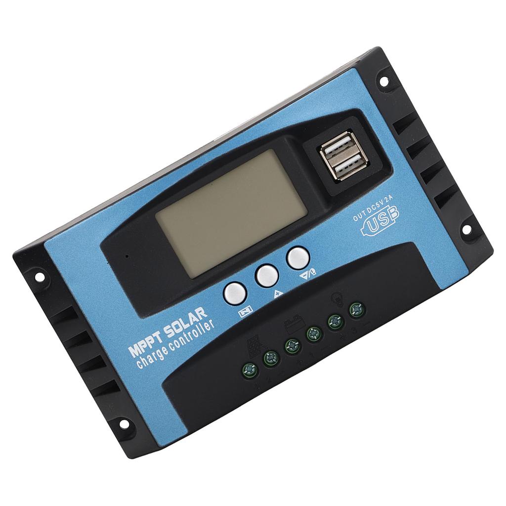 PV Controller with Duel Voltage Regulator LCD Multiple Protection MPPT Solar Panel Controller 12V 24V 30A