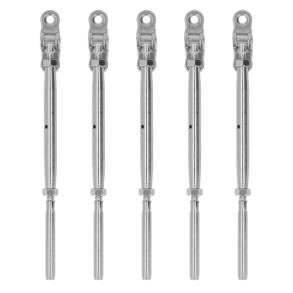 5 Stück Gewinde-Pressöse Stockschraube Edelstahl 316in Kabelgeländer Pressöse Stockschraube für die Industrie