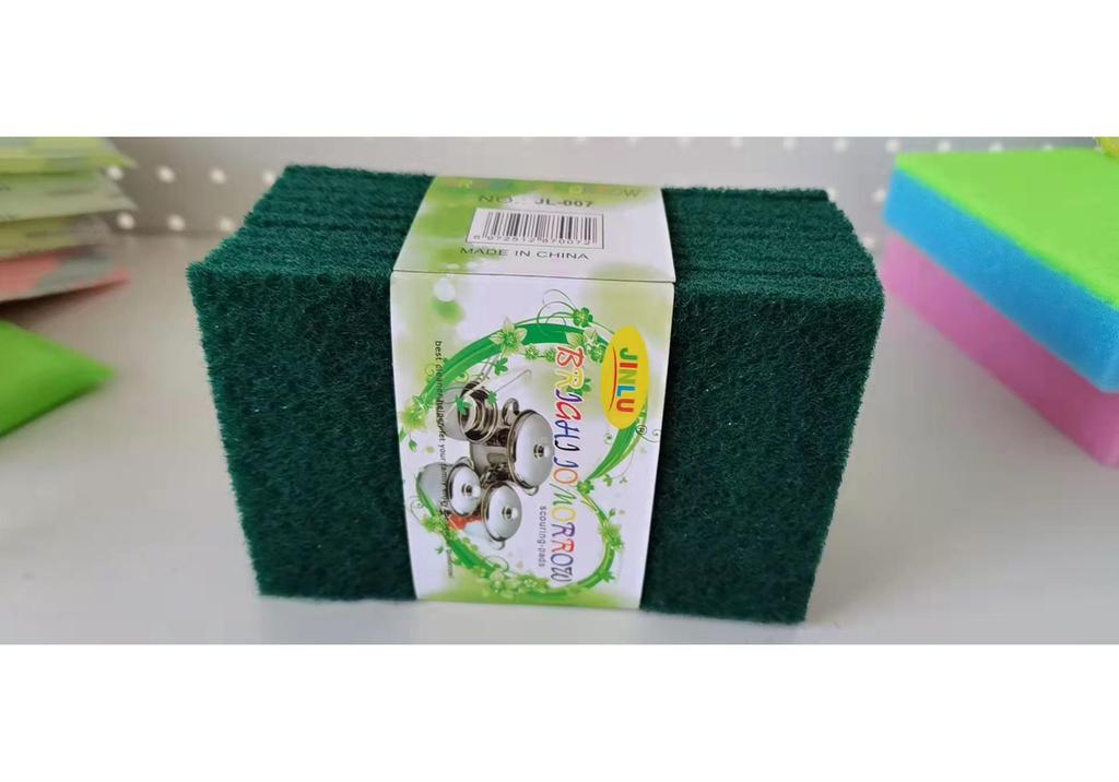 Oil-Resistant White Cleaning Scouring Pad Sponge