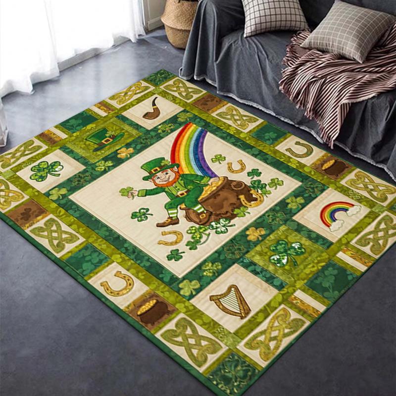 2025 New Coins&Rainbows Carpet Rug for Living Room Bedroom Home Sofa Decoration,Kids play Non-slip Floor Mat116