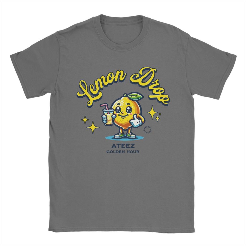 Męska Damska Graficzna Koszulka ATEEZ Lemon Drop 2025 T-shirt 100% Bawełna Golden Hour Part 3 Koszulki Odzież