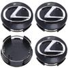4pcs 62mm Lexus logo 3D car emblem Wheel Center Hub Cap auto Rim refit dust-proof badge covers sticker styling accessories