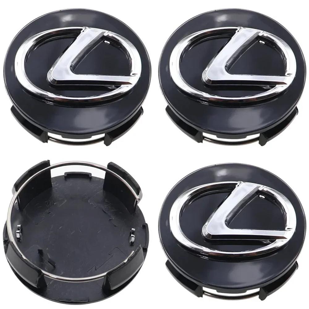 4pcs 62mm Lexus logo 3D car emblem Wheel Center Hub Cap auto Rim refit dust-proof badge covers sticker styling accessories