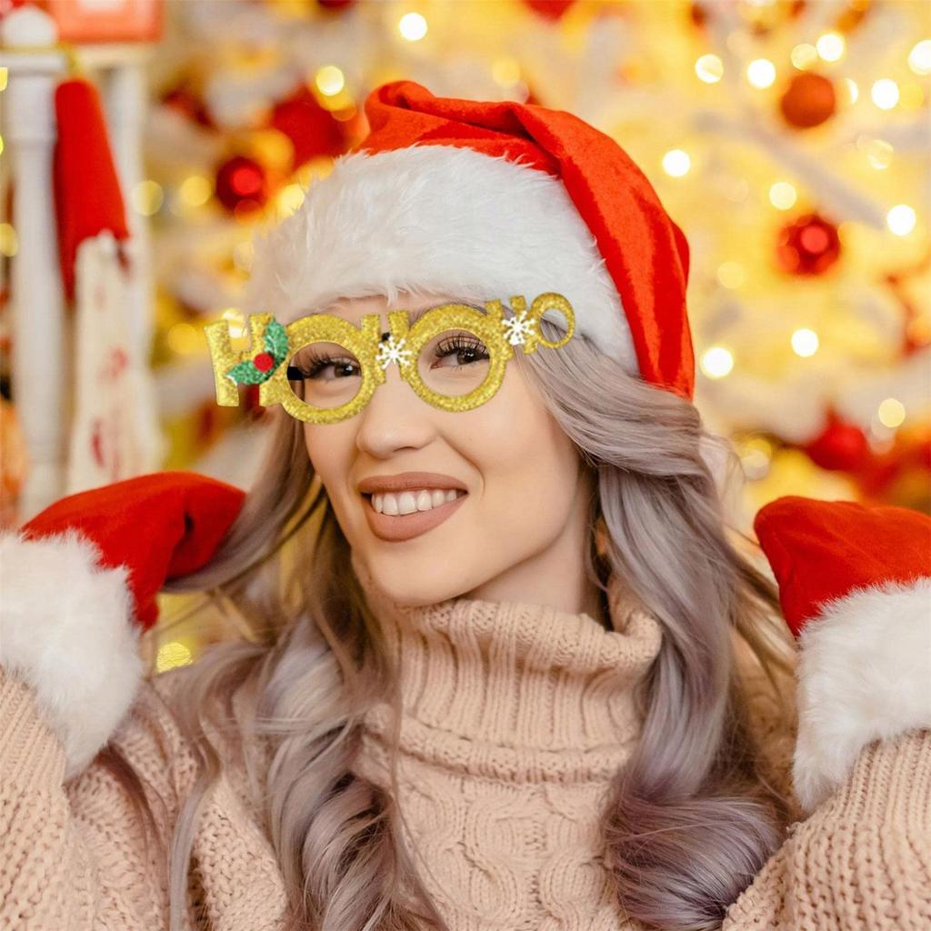 Christmas Glasses Christmas Headbands Christmas Hats Kids Wristbands Cute Hair Hoop Eyeglasses Christmas Decorations Santa Hats Christmas Photo